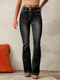 Harlow | High-Waist Wide-Leg Jeans in Ocean Blue