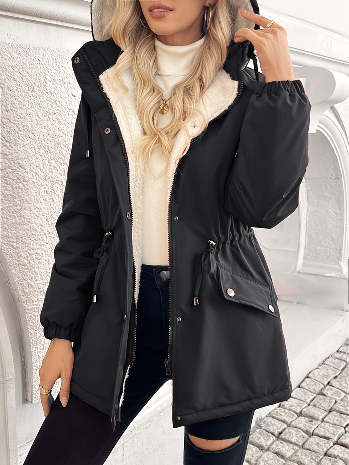 Vera | Women's Hooded Winter Jacket with Plush Lining and Clean Shape