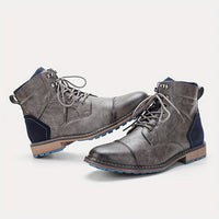 Wallace | Men's Lace Up Boots with Cap Toe and Classic Shape
