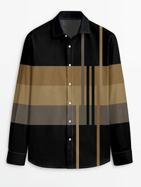 Duncan | Refined Long-Sleeve Shirt in Brown