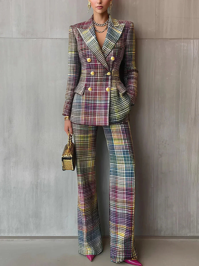 Alethea | Women's Two Piece Set with V Neckline and Tailored Waist