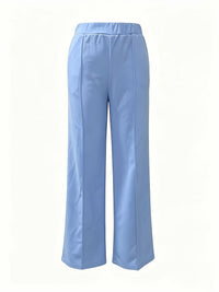 Marlene | High-Waisted Straight-Leg Trousers in Green