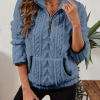 Edith | Women's Half Zip Pullover with Plush Texture and Soft Warmth