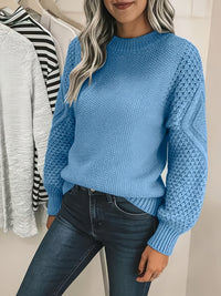 Estelle | Cosy Lantern-Sleeve Sweater in Sky Blue