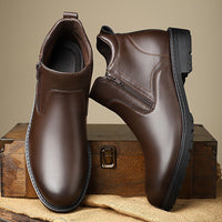 Ridley | Men's Ankle Boots with Side Zip and Refined Finish