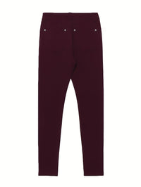 Emmeline | High-Waisted Skinny Jeans in Dark Grey