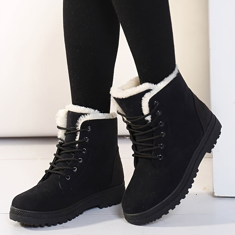 Colette | Women's Ankle Boots with Lace Up Front and Warm Lining