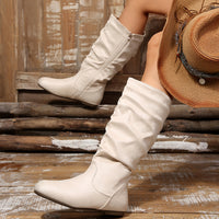 Dilys | Women's Mid Calf Boots with Soft Upper and Gentle Slouch