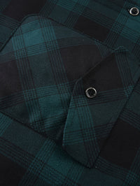 Rowan | Men's Shirt Jacket with Hood and Check Pattern
