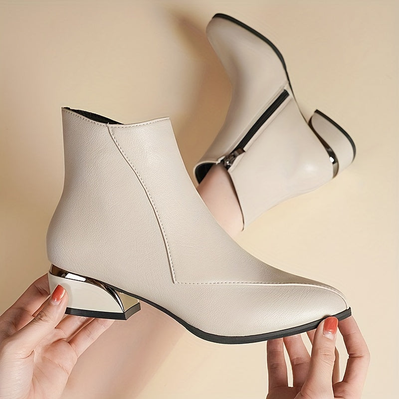 Clemency | Women's Ankle Boots with Pointed Toe and Comfortable Heel