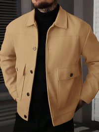 Ellery | Men's Overshirt Jacket with Structured Shape and Button Front
