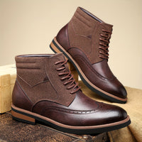 Raymond | Men's Brogue Ankle Boots with Refined Detail and Easy Fit