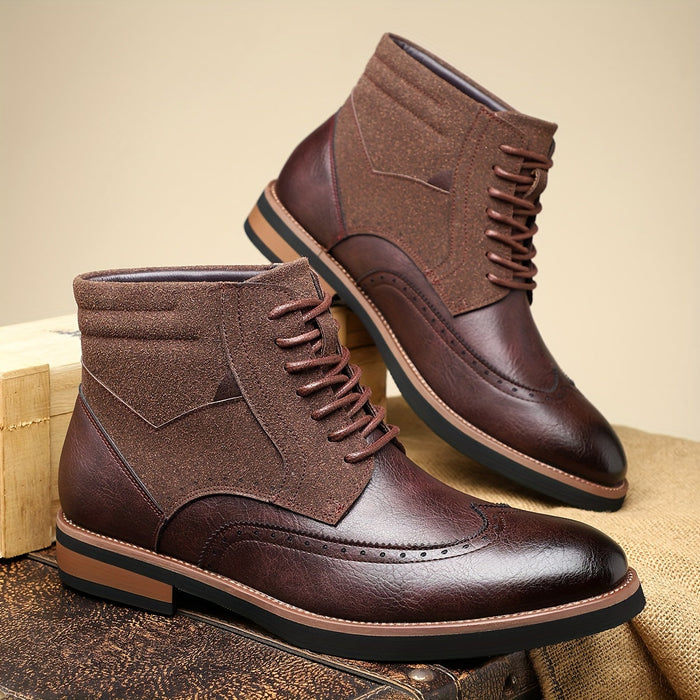 Raymond | Men's Brogue Ankle Boots with Refined Detail and Easy Fit