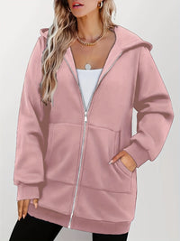 Agnes | Women's Longline Hooded Jacket with Full Zip and Soft Lining