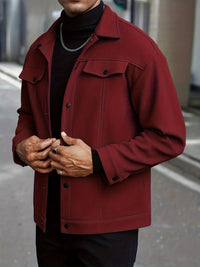 Roderick | Men's Jacket with Snap Button Front and Versatile Shape