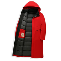Nash | Hooded Long Winter Coat in Black