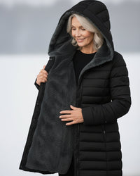 Rosalyn | Women's Padded Coat with Hood and Quilted Design