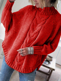 Matilda | Cosy High-Neck Sweater in Khaki