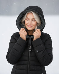 Rosalyn | Women's Padded Coat with Hood and Quilted Design