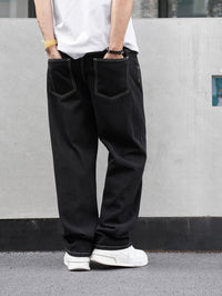 Russell | Relaxed-Fit Straight Trousers in Black