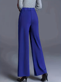 Marlene | High-Waisted Straight-Leg Trousers in Chocolate