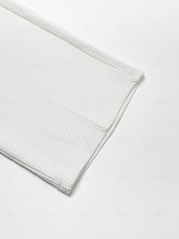 Vaughn | Textured Wide-Leg Trousers in White