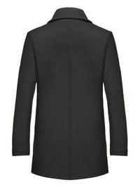 Theodore | Tailored Single-Breasted Winter Coat in Black