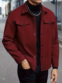 Roderick | Men's Jacket with Snap Button Front and Versatile Shape