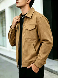Alaric | Men's Utility Jacket with Collar and Relaxed Fit
