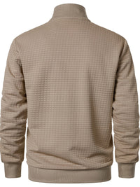 Jeremy | Men's Jacket with Stand Collar and Textured Surface