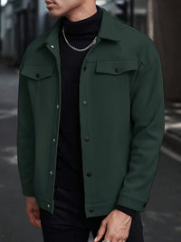 Roderick | Men's Jacket with Snap Button Front and Versatile Shape
