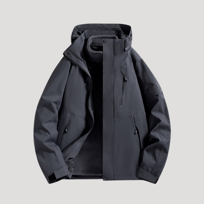 Sabine | Waterproof Hooded Outdoor Jacket in Black