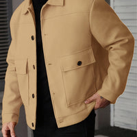 Ellery | Men's Overshirt Jacket with Structured Shape and Button Front