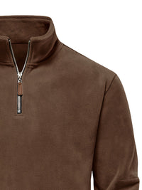 Fraser | Men's Half Zip Pullover with Stand Collar and Soft Knit