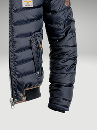 Sheldon | Men's Quilted Jacket with Stand Collar and Warm Body