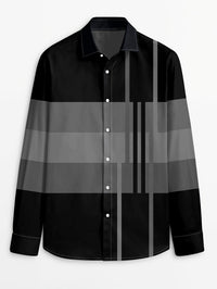 Duncan | Refined Long-Sleeve Shirt in Dark Grey
