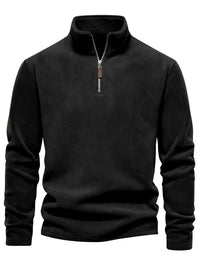 Fraser | Men's Half Zip Pullover with Stand Collar and Soft Knit