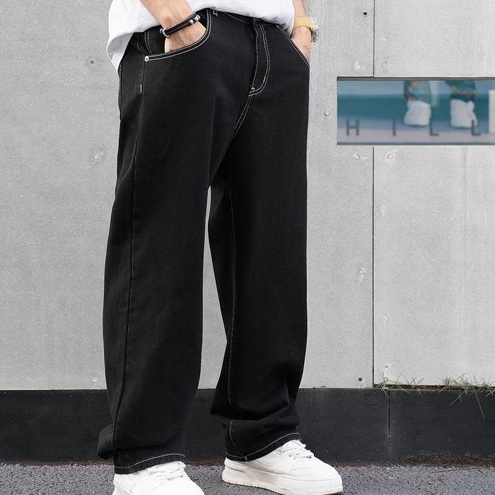 Russell | Relaxed-Fit Straight Trousers in Black