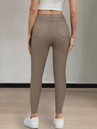 Emmeline | High-Waisted Skinny Jeans in Khaki