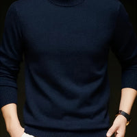Cedric | Cosy Mock-Neck Sweater in Camel