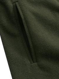 Gwendolyn | Draped Longline Coat in Fern Green