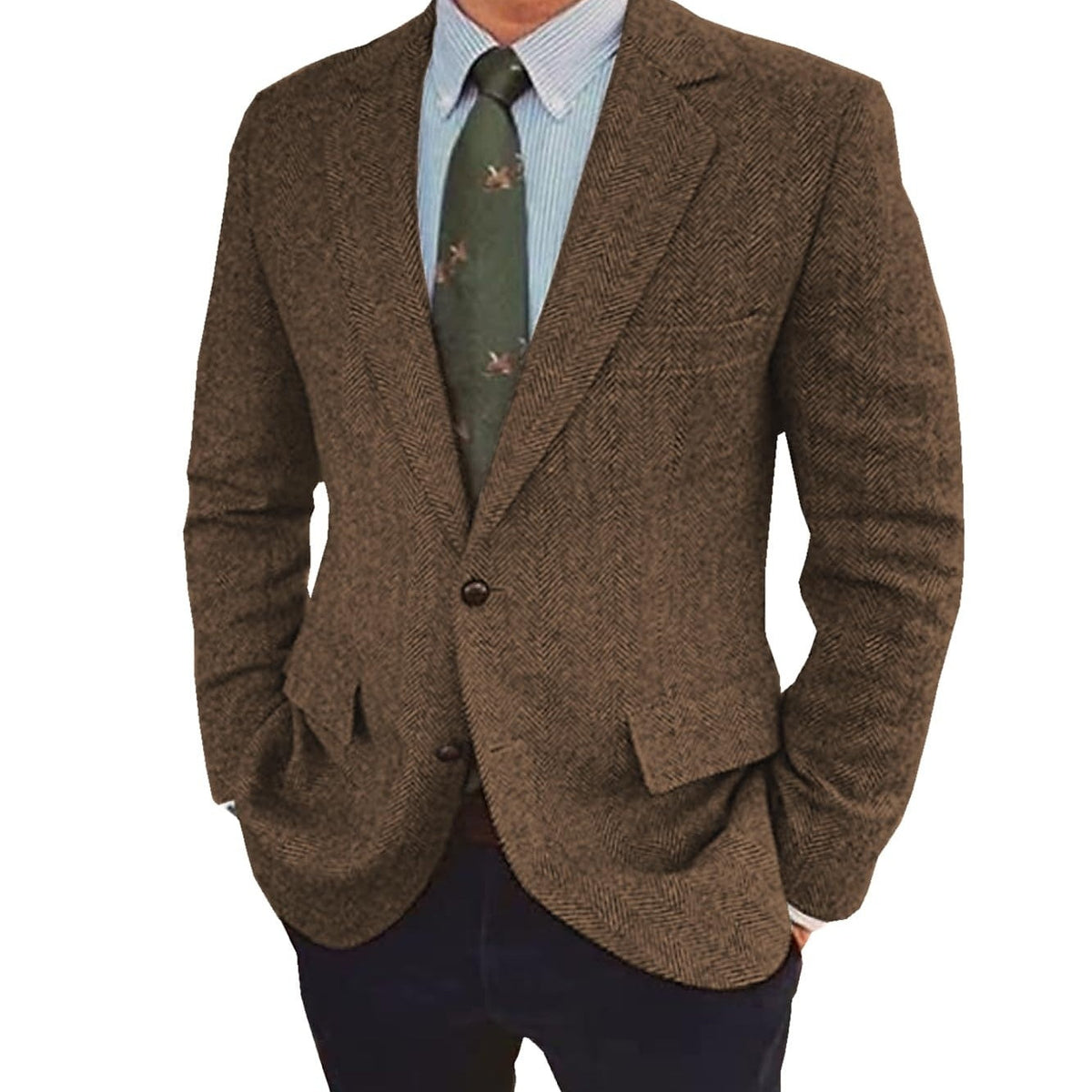Geoffrey | Men's Single Breasted Jacket with Two Button Front