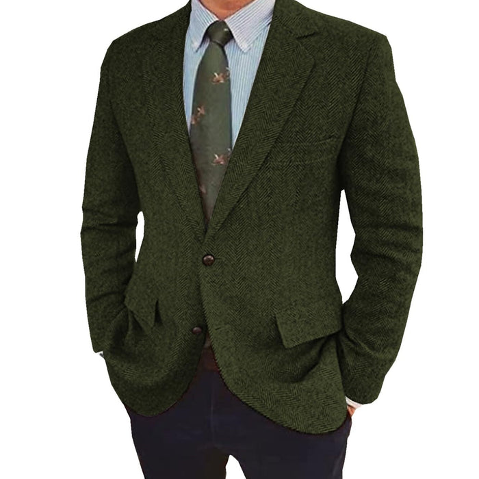 Geoffrey | Men's Single Breasted Jacket with Two Button Front