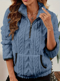 Edith | Women's Half Zip Pullover with Plush Texture and Soft Warmth