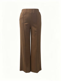 Marlene | High-Waisted Straight-Leg Trousers in Apricot