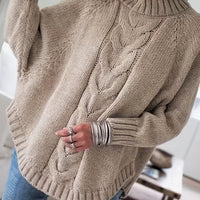 Matilda | Cosy High-Neck Sweater in Pale Pinkish Grey