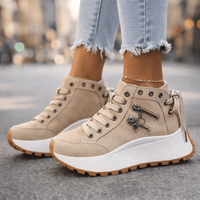 Fenella | Women's High Top Shoes with Lace Up Front and Cushioned Sole