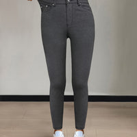 Emmeline | High-Waisted Skinny Jeans in Apricot