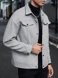 Roderick | Men's Jacket with Snap Button Front and Versatile Shape