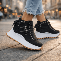Fenella | Women's High Top Shoes with Lace Up Front and Cushioned Sole